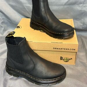 Dr. Martens Black Leather Ankle Boots